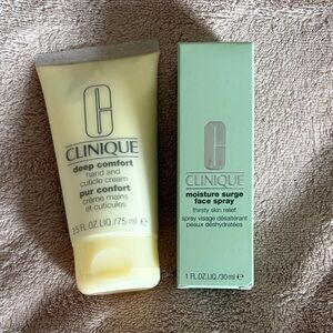 Clinique Deep Comfort Hand and Cuticle Cream and Face Spray